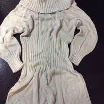 Vestido Lã Bege Vestido Lã Bege