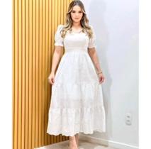Vestido Laise cor branco, tamanho M