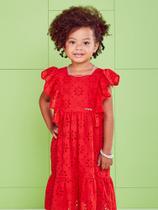 Vestido laise vermelho marca momi