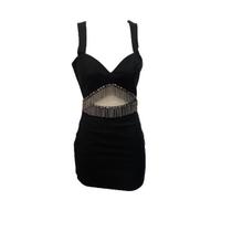 Vestido lança perfume cut off frontal Vestido lança perfume cut off frontal