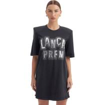 Vestido Lança Perfume T-Dress Ombreira AI23 Preto Feminino