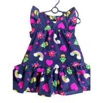 Vestido Lara Infantil Preto Com Kaquitoe Arco Iris Menina