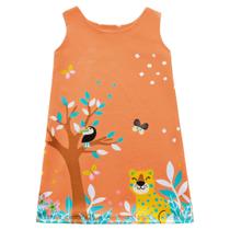 Vestido Laranja Bichinhos Kiko E Kika Vestido Laranja Bichinhos Kiko E Kika