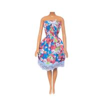 Vestido Lastex Curto Estampado Veste Boneca Vestido Lastex Curto Estampado Veste Boneca