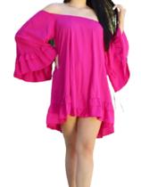 Vestido Laura Rosa Pink manga longa Vestido Laura Rosa Pink manga longa