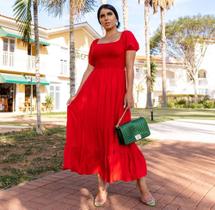 Vestido Laxtex Princesa TAM UNICO- Veste do 38 ao 42