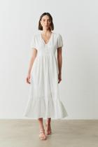 Vestido lese marisa off white