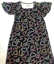 Vestido Letras Preto