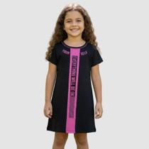 Vestido Lettering Infantil Feminino Kely Kety