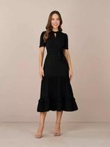 Vestido liara tata martello preto Vestido liara tata martello preto