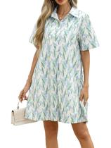 Vestido LifeShe Summer com estampa floral, casual, feminino Vestido LifeShe Summer com estampa floral, casual, feminino