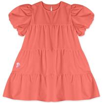 Vestido Lilica Ripilica Manga Curta Laranja Vestido Lilica Ripilica Manga Curta Laranja