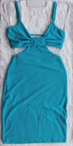 Vestido Linda Azul Turquesa TAM U Not-C Vestido Linda Azul Turquesa TAM U Not-C