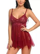 Vestido Lingerie Bodycon de Renda ElaShopp