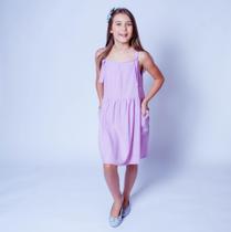 Vestido Linho alça Vestido Linho alça