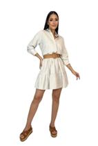 Vestido Linho Duplo Sentido 330089 - G Vestido Linho Duplo Sentido 330089 - G
