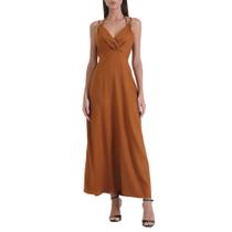 Vestido Linho Forum Fashion In24 Marrom Feminino