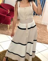 Vestido linho midi Luzia fazzolli 42