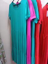 Vestido liso de manga