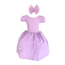 Vestido Liso Manga Luxo Daminha Casamento Festa Várias Cores Vestido Liso Manga Luxo Daminha Casamento Festa Várias Cores