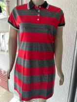 Vestido listra polo feminino