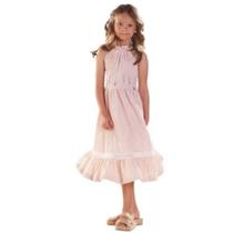 Vestido Listrado Com Bordado - KIKI Vestido Listrado Com Bordado - KIKI