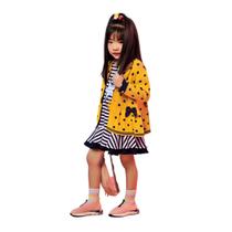 Vestido Listrado Infantil Menina Aysha Vestido Listrado Infantil Menina Aysha