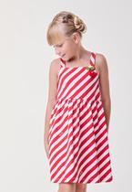 Vestido Listrado Menina BIMBI Vestido Listrado Menina BIMBI