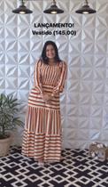 Vestido Listrado moda evangélica