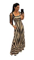 Vestido Listras Elva 076072 G