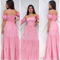 Vestido logo ciganinha modelo três maria(cores variadas)