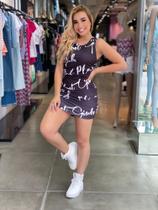 Vestido logo drapeado Vestido logo drapeado