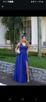 Vestido logo festa azul Royal tam gg Vestido logo festa azul Royal tam gg