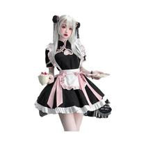Vestido Lolita Cheongsam Chinês para Festa - Cosplay de Empregada Vestido Lolita Cheongsam Chinês para Festa - Cosplay de Empregada