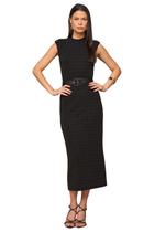 Vestido Long Midi Lado Avesso Sem Manga Preto Vestido Long Midi Lado Avesso Sem Manga Preto