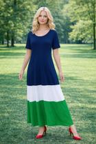 Vestido Longo 3 Cores Faixa Moda Feminina