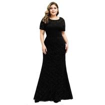 Vestido Longo 50 Madrinha Festa Renda Plus Size Civil Formatura Vestido Longo 50 Madrinha Festa Renda Plus Size Civil Formatura