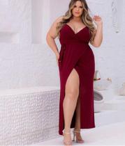 Vestido Longo Alça Plus Size