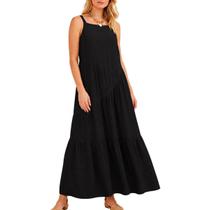 Vestido Longo Alças Finas - Malwee -