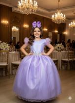 Vestido Longo Amanda Lilás - Elegante e Sofisticado