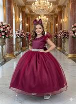 Vestido Longo Amanda Marsala - Elegante e Sofisticado