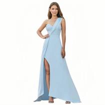 Vestido longo azul serenity