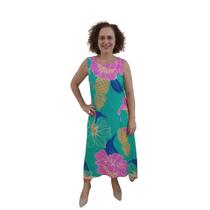 Vestido Longo Barra Assimétrica Regata Baile Havai Praia Sol