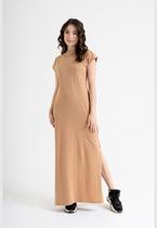 Vestido Longo Básico em Meia Malha Just Basic