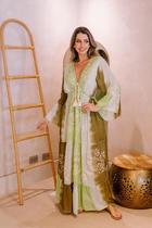 Vestido Longo Boho com manga flair 02-03 Vestido Longo Boho com manga flair 02-03