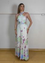 Vestido longo borboletas Vestido longo borboletas