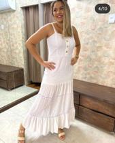 Vestido longo branco