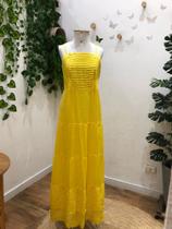 Vestido Longo Busto Plissado- Palak
