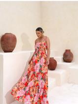 Vestido longo caio v. verão estampado alça Vestido longo caio v. verão estampado alça