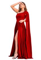 Vestido Longo Capa Festa Elegante Social Vestido Longo Capa Festa Elegante Social